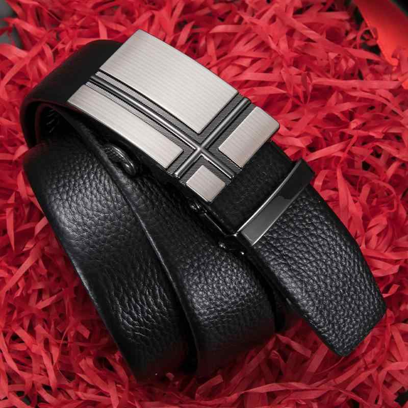 ベルト メンズ 男性用 ビジネス フォーマル 通勤 カジュアル 合成皮革 フェイクレザー 自動バックル 全..