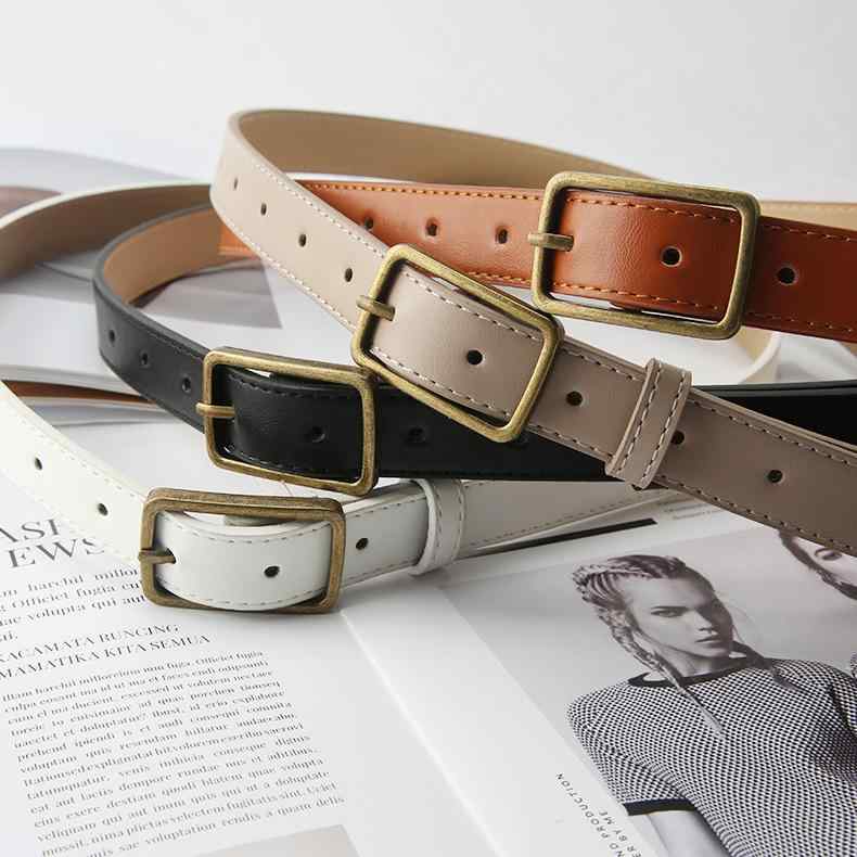 ベルト レディース メンズ 男女兼用 学生 フェイクレザー レトロ ヴィンテージ 韓国ファッション おし..