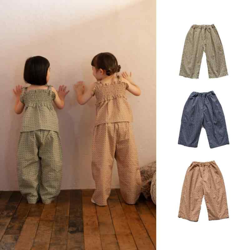 パンツ キッズ 男の子 女の子 ベビー カジュアル ロングパンツ 長ズボン ゆったり リラックス 防蚊 虫よけ コットン 綿100% 肌に優しい 安心 やわらか 北欧風 ドット柄 春夏秋