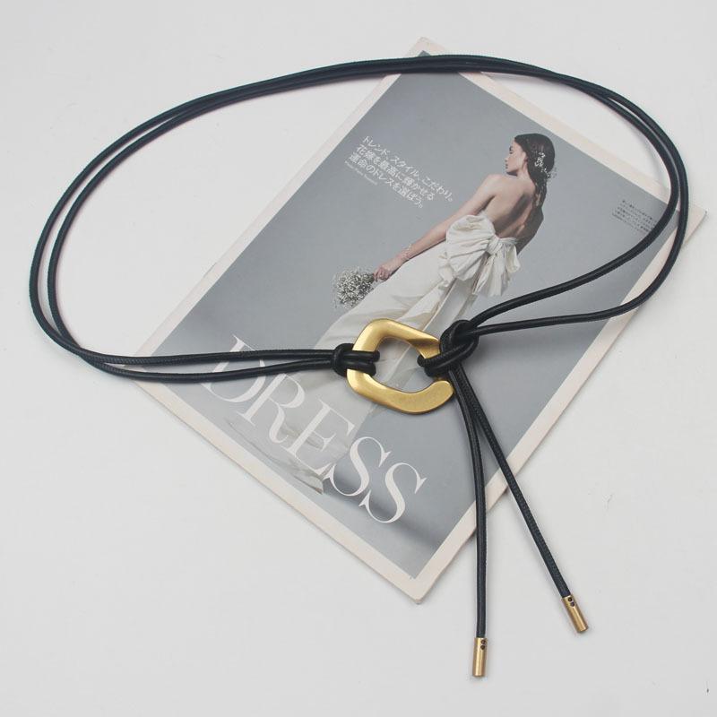 ベルト レディース 細身 フェイクレザー ウエストマーク 腰ひも ワンピース ドレス スカート アクセン..