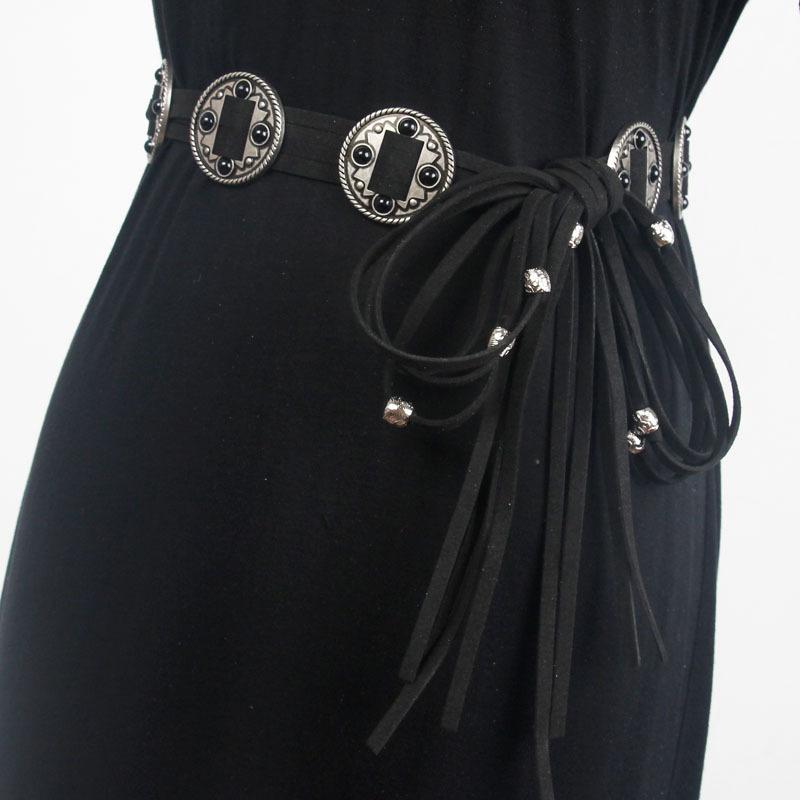 ウエストチェーン レディース レトロ ヴィンテージ 民族風 インディアン 部族風 ボヘミアン フリンジ ..