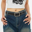 ベルト レディース インスタ風 韓国 ファッション 万能 デニム ジーンズ レトロ ヴィンテージ風 手編み 編み込み ロープ ウエストベルト PUレザー 合皮 日字バックル カジュアル シンプル ブラック ブラウン 女性用