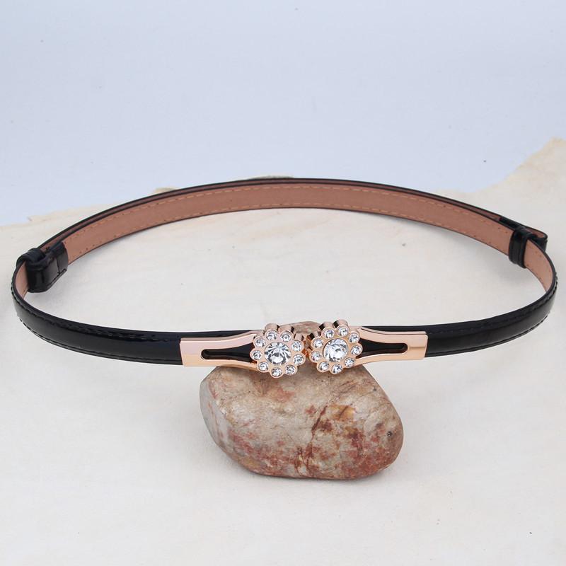 ベルト レディース 細ベルト フェイクレザー 女性用 スカート ワンピース 装飾 アクセント おしゃれ フ..