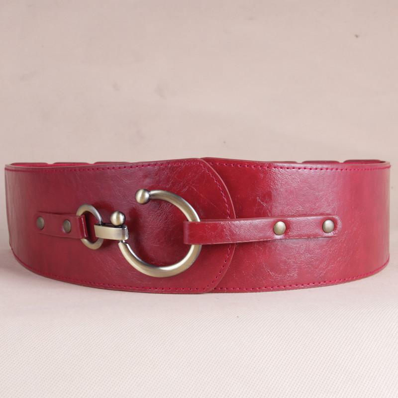 ベルト レディース ワイド コルセットベルト ウエストマーク 合皮 フェイクレザー 伸縮性 ストレッチ ..