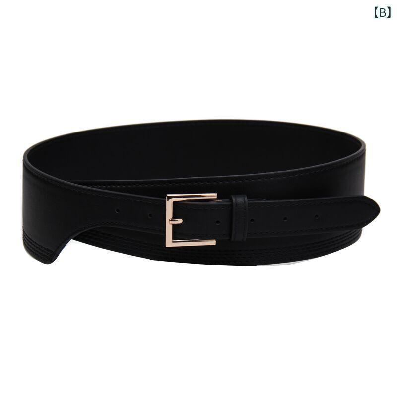ベルト レディース フェイクレザー 合皮 個性的 おしゃれ ファッション 合わせやすい ピンバックル トレンド 民族風 欧米風 太め 幅広 D型バックル シングルループ ブラック カーキ ブラウン ビジネス 普段使い カジュアル ロゴデザイン(x2) 3