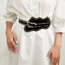 ベルト レディース 太ベルト ウエストマーク コルセットベルト 欧米風 韓国ファッション スタッズ装飾 フェイクレザー 伸縮性 アシンメトリー 個性的 ワンピース ドレス カジュアル 秋冬