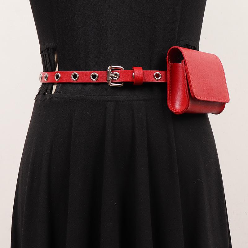 ウエストポーチ ユニセックス 本革 牛革 ボディバッグとベルト 2点セット おしゃれ トレンド 万能 カジ..