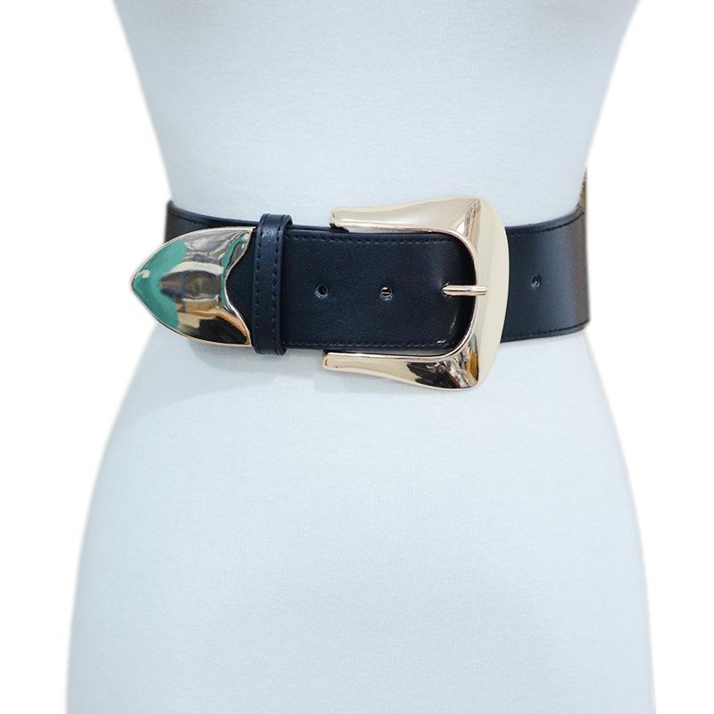 ベルト レディース 女性用 ワイドベルト ウエストマーク 伸縮性 ストレッチ フェイクレザー 合皮 スク..