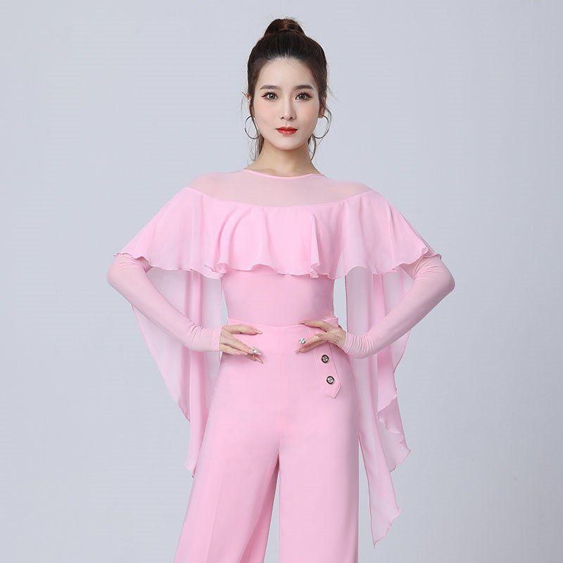 トップス レディース ダンス ボディスーツ モダン 社交ダンス ワルツ クラシック 練習用 発表会 衣装 ..