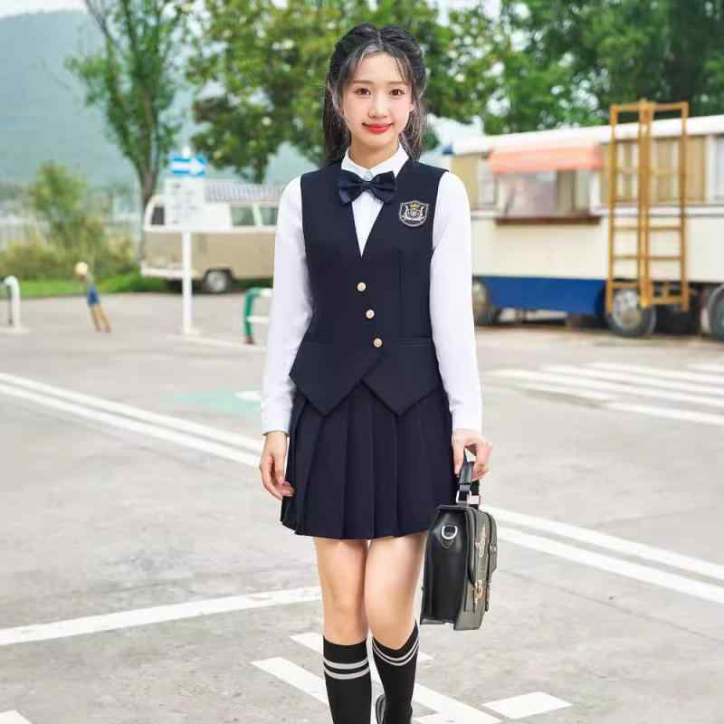ベスト ジレ レディース スクール風 スーツベスト JK風 制服 セットアップ オフィス ビジネス 通勤 ユ..