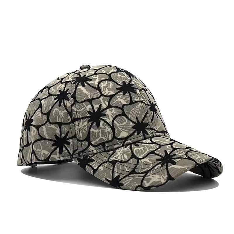 キャップ レディース 小花柄 春夏秋 綿素材 コットン 刺繍 カジュアル おしゃれ 普段使い タウンユース..