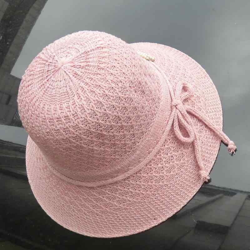 ハット レディース バケットハット ニット素材 広つば 波型つば UVカット 紫外線対策 日よけ 遮光 ラウンドトップ 春夏 ポリエステル 多用途 カジュアル 普段使い