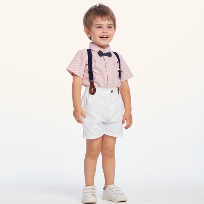 キッズ 男の子 子供服 韓国風 春夏 紳士 ドット柄 蝶ネクタイ ボウタイ セットアップ サロペット オーバーオール ツーピース コットン 綿 お出かけ フォーマル かわいい おしゃれ 短袖 長ズボン