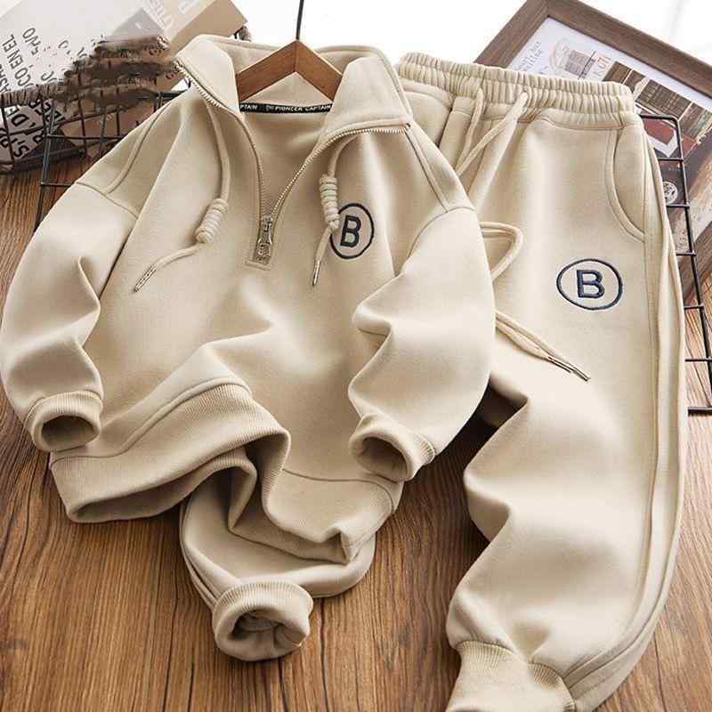 キッズ セットアップ 男女兼用 ジュニア 秋冬 トレーナー スウェット パンツ 上下セット 裏起毛 厚手 ..