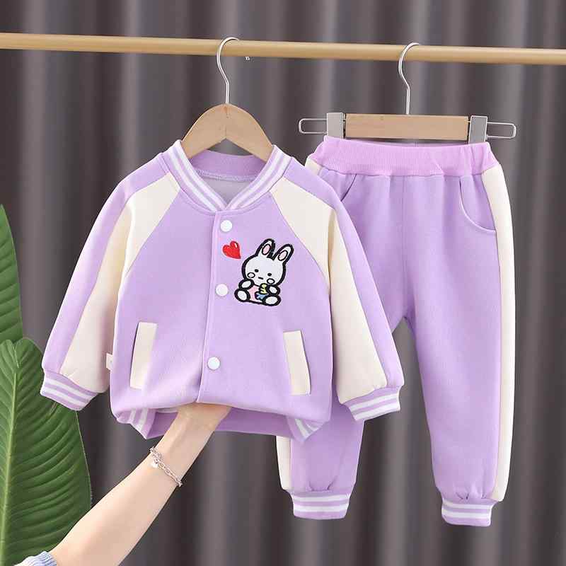 子供服 女の子 セットアップ ベースボールウェア 上下セット 長袖 長ズボン ベビー服 キッズ服 ツーピ..