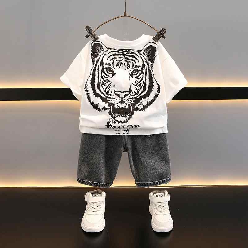 セットアップ 男の子 キッズ 半袖 ショートパンツ 上下2点セット 夏物 綿 コットン 薄手 柔らかい おしゃれ カジュアル 普段使い ホワイト ブラック