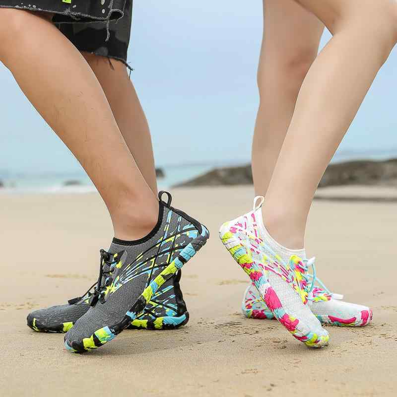 ウォーターシューズ 男女兼用 カップル 配色切り替え 通気性 速乾性 水陸両用 アウトドア ビーチサンダ..