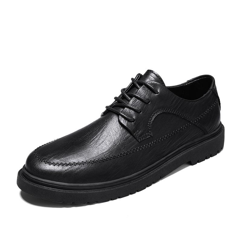 革靴 メンズ カジュアル ビジネス レースアップ ローカット 本革 牛革 通気性 滑りにくい ラウンドトゥ..