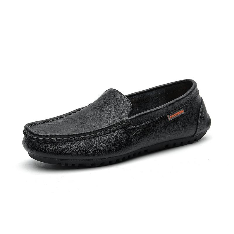 ドライビングシューズ メンズ スリッポン モカシン 本革 レザー 通気性 快適 ソフトソール シンプル 合わせやすい 万能 大きめサイズ ラウンドトゥ 牛革 ラバーソール ブラック ブラウン