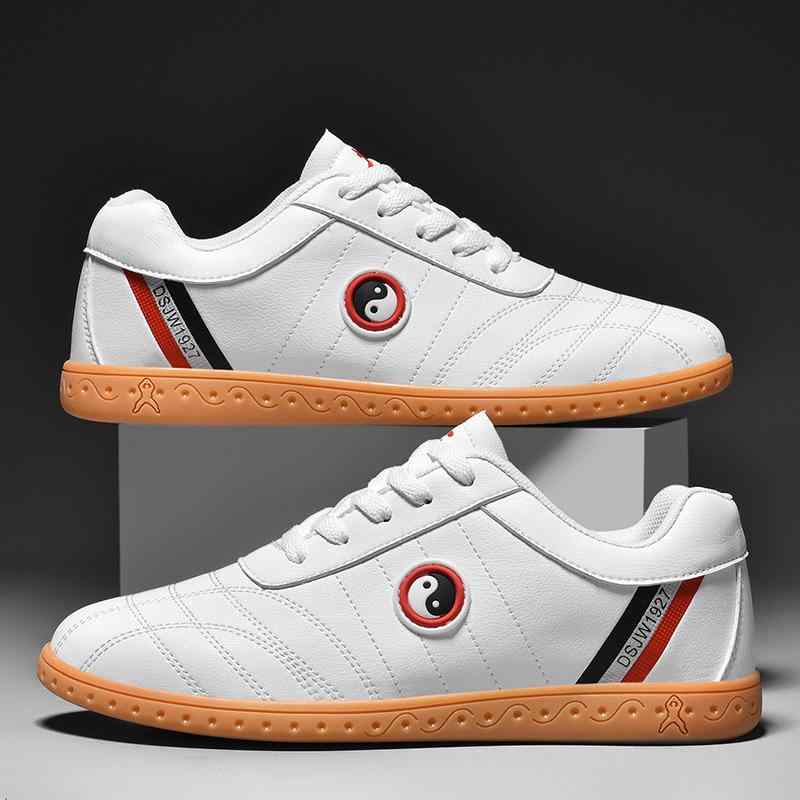 太極拳シューズ 男性用 メンズ 軽量 防滑 滑り止め 合成皮革アッパー ゴム底 ラバーソール メッシュ裏..