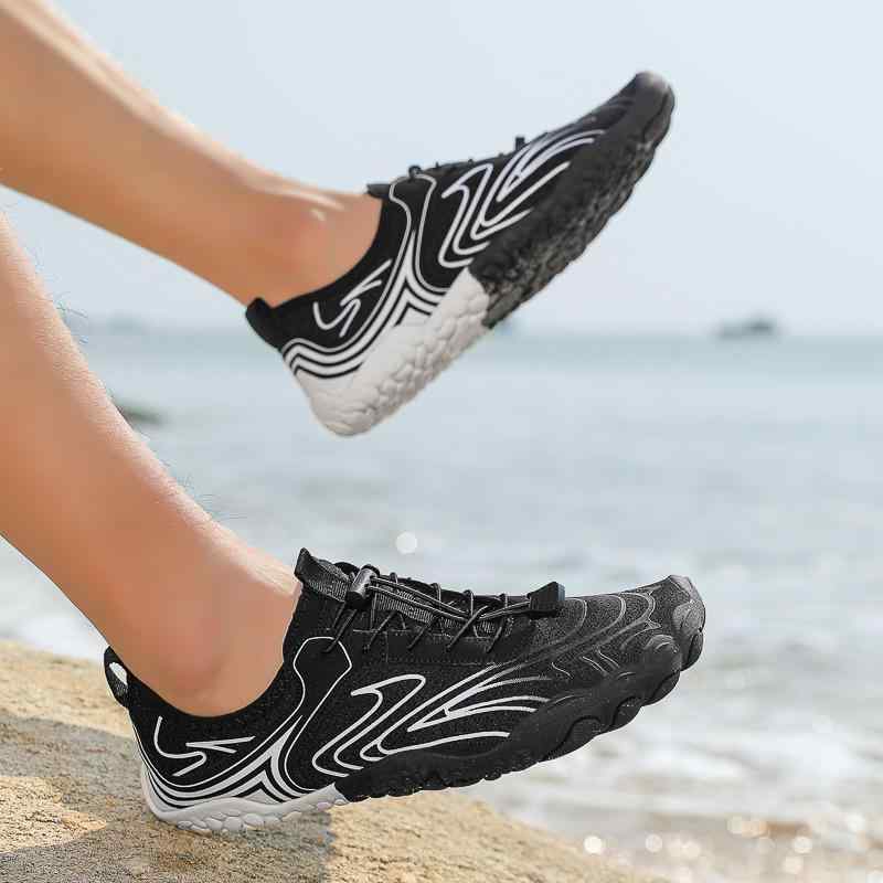 ウォーターシューズ メンズ レディース 五本指 アクアシューズ マリンシューズ アウトドア ビーチ 沢登り 水陸両用 速乾 通気性 軽量 滑り止め カップル ランニング トレッキング キャンプ 水遊び ジム フィットネス ローカット 春夏秋