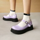 厚底パンプス レディース シンプル ストラップ エナメル PUレザー ウェッジソール プラットフォームソール ラウンドトゥ カジュアル 普段使い 春秋 黒 白 ...
