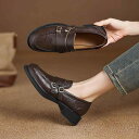 パンプス レディース ラウンドトゥ ローヒール ストラップ ベルトバックル フェイクレザー エナメル 春秋 普段使い 通勤 オフィス カジュアル 歩きやすい 大...