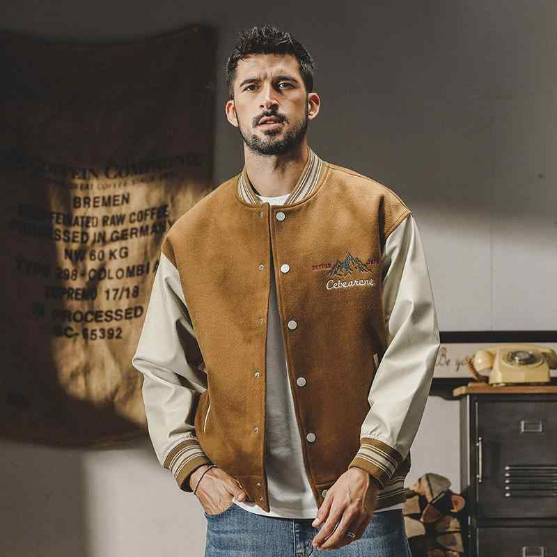 ジャケット メンズ スタジャン コーチジャケット アメカジ ゆったり ビッグシルエット 厚手 両面フリー..