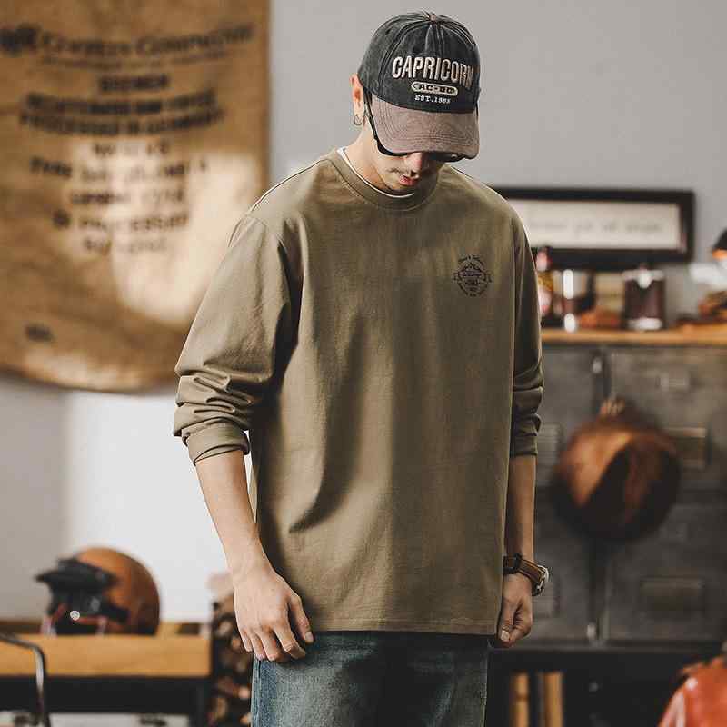 Tシャツ メンズ 長袖 男性用 トップス ゆったり ビッグシルエット ルーズフィット ヘビーウェイト 260g..