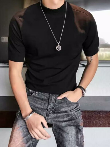 Tシャツ メンズ 男性用 モックネック 長袖 カットソー トップス スリムフィット 細身 コットン 綿混 インナー 部屋着 普段使い 高品質 上質 カジュアル 韓国風 秋冬 ブラック ホワイト Tシャツ メンズ 男性用 モックネック 長袖 カットソー トップス スリムフィット 細身 コットン 綿混 インナー 部屋着 普段使い 高品質 上質 カジュアル 韓国風 秋冬 ブラック ホワイト