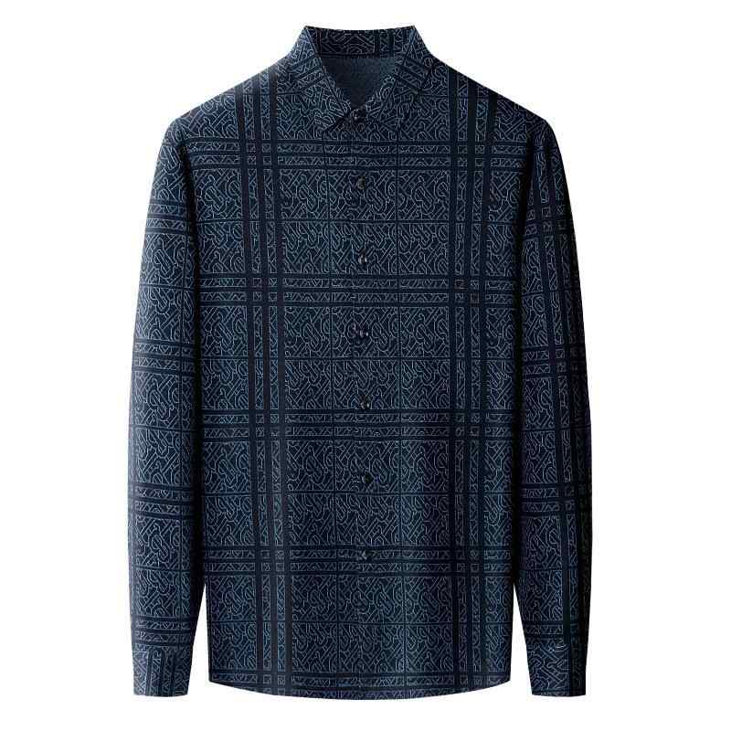 シャツ メンズ カシミヤ 裏起毛 保温 防寒 アイロン不要 イージーケア 長袖 通気性 ウォッシャブル ルーズフィット ゆったり 大人カジュアル 普段使い 通勤 ビジネスカジュアル 秋冬