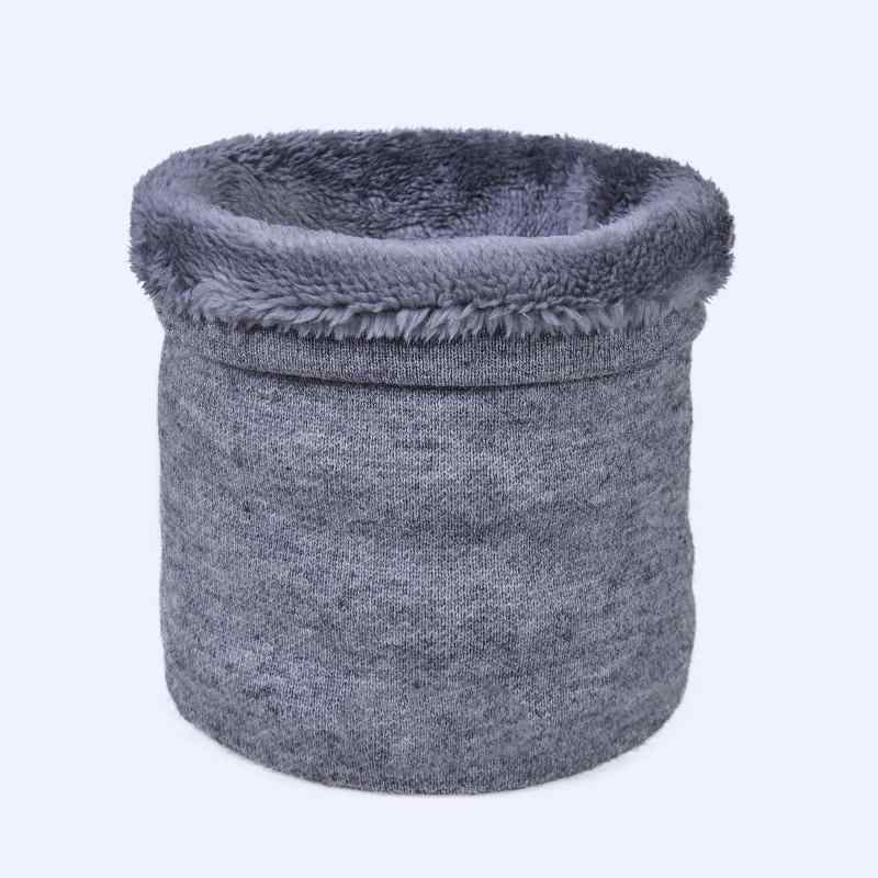 ネックウォーマー 男女兼用 ユニセックス 秋冬 ニット スヌード 無地 厚手 アクリル ポリエステル 防寒..