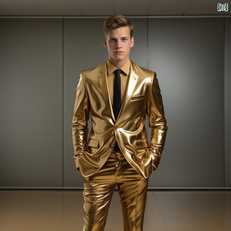 スーツ メンズ ゴールドプリント セットアップ ポリエステル混紡 通気性 スリムフィット ジャケット 光沢感 パーティー ステージ ナイトクラブ パフォーマンス 衣装 イベント