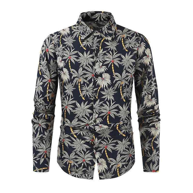 シャツ メンズ 長袖 花柄 レトロ ヴィンテージ カジュアル 開襟シャツ ルーズシルエット 大人カジュアル 香港風 春夏 普段使い リゾート(4)