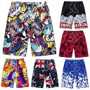 メンズ ビーチパンツ 男性用 5分丈 ショートパンツ ハーフパンツ スポーツ カジュアル 水着 スイムショーツ ゆったり 大きいサイズ サマー 薄手 ポリエステル