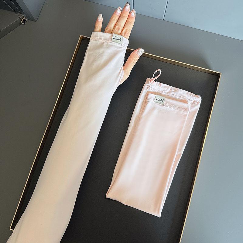 アームカバー レディース 接触冷感 UVカット 紫外線対策 無地 ベーシック アウトドア スポーツ 普段使い ナイロン製 サイズ調整可能 春夏