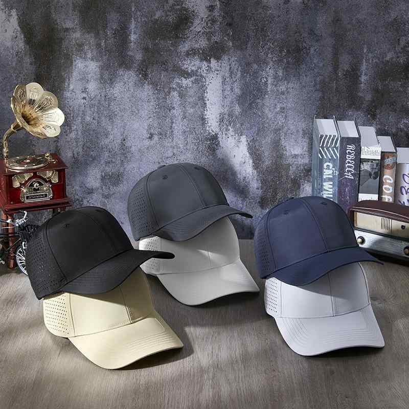 キャップ メンズ レディース ユニセックス ベースボールキャップ メッシュ ナイロン 速乾 UVカット 日焼け防止 日よけ 通気性 しっかりつば スポーツ アウトドア 運動 カジュアル シンプル おしゃれ 普段使い 春夏 ブラック グレー ネイビー(4)