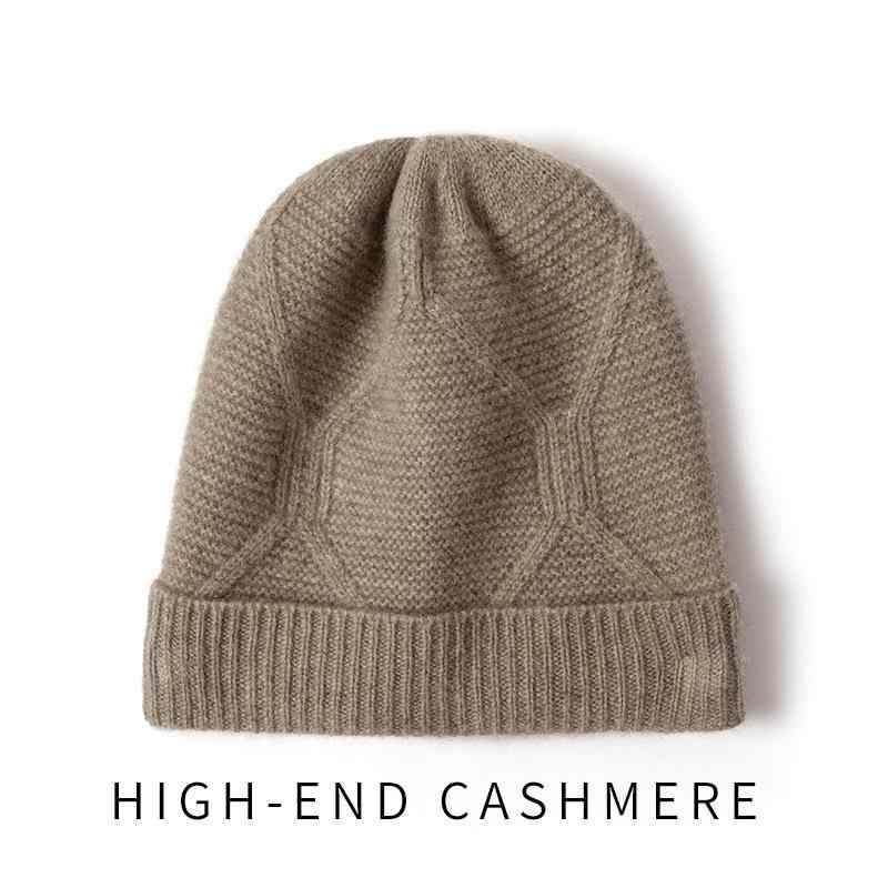 帽子 レディース カシミヤ 厚手 ニット帽 ビーニー帽 ゆったり 無地 冬用 保温 暖かい 普段使い カジュアル シンプル 高級感 丸いシルエット 通勤