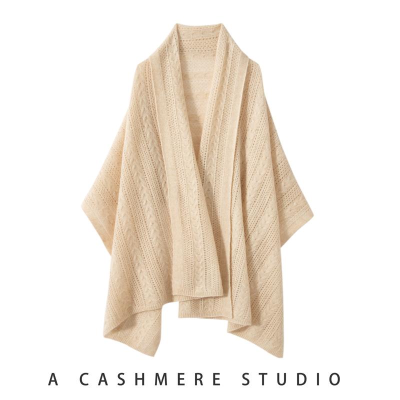 ショール レディース 純カシミヤ ニット 厚手 暖かい ロング丈 大判 秋冬 ストール 女性用 チャイナドレス スカート 羽織り フォーマル カジュアル