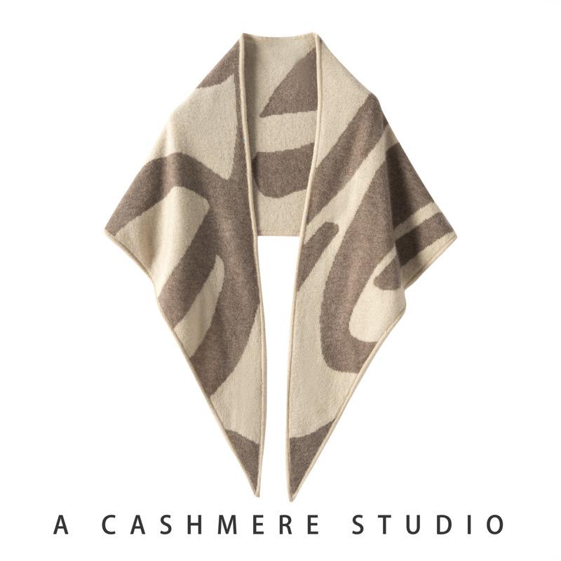 大判ショール レディース 女性用 カシミヤ ジャカード織り ストライプ柄 ロング丈 ケープ風 エレガント 上品 保温 防寒 旅行用 秋冬 パープル オレンジ ダークグレー エメラルドグリーン