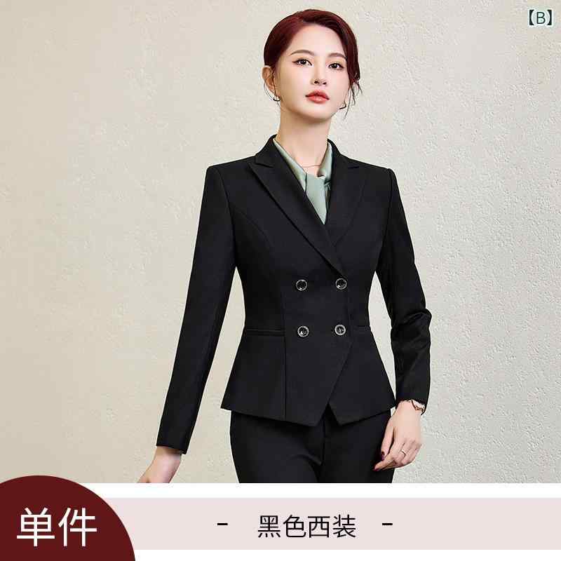 セットアップ レディース 長袖 テーラードジャケット ブラウス パンツ 3点セット オフィス OL 通勤 ビジネス きれいめ 上品 ポリエステル 伸縮性 春秋