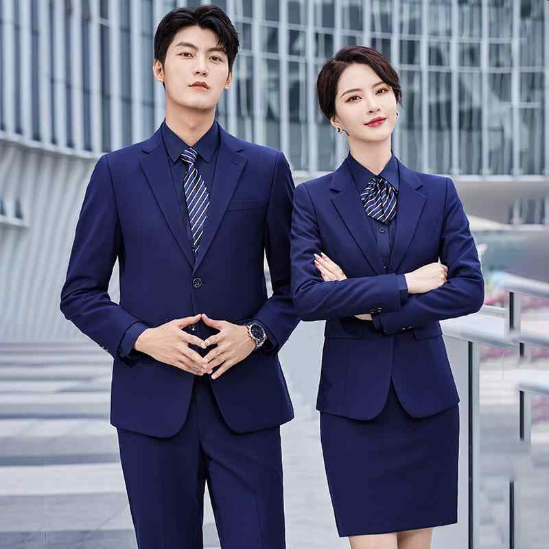 スーツ 男女兼用 セットアップ ベスト付き フォーマル ビジネス オフィス 制服 ユニフォーム 営業 接客 通勤 綿混紡 スリムフィット ノッチドラペル センターベント 通年