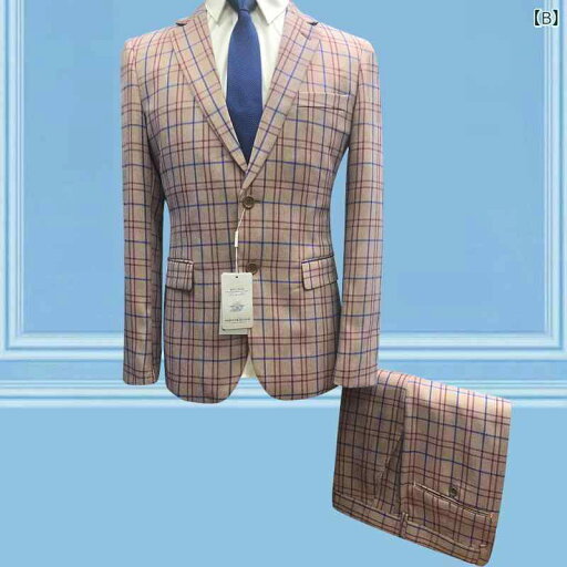 スーツ メンズ 男性用 ビジネス カジュアル 2点セット セットアップ 秋冬 厚手 スリムフィット 大きいサイズ 化学繊維混紡 ポリエステル レーヨン 紳士服 通勤 オフィス 普段使い ノッチドラペル サイドベンツ