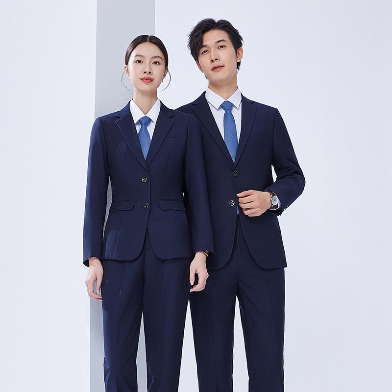 スーツセット 男女兼用 フォーマル ビジネス オフィス 事務服 通勤 就職活動 面接 オールシーズン スリム 混紡素材 ジャケット パンツ スカート ブラック ネイビー ダークグレー