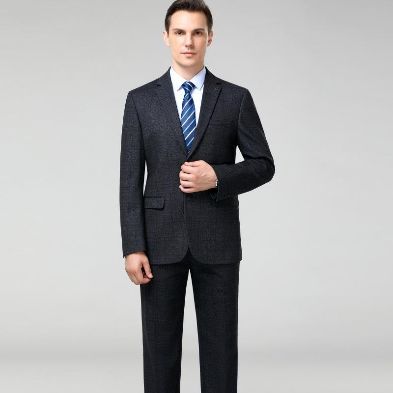 スーツ メンズ 男性用 秋冬 ウール セットアップ シングルブレスト 厚手 高級感 シワになりにくい ビジネス フォーマル 通勤 パーティー 中高年向け グレー