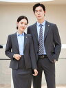 スーツ セットアップ 男女兼用 ビジネス フォーマル 制服 オフィスウェア ホテル サービス業 高級感 ベスト ジレ 秋冬 化学繊維混紡 ナイロン混 スリムフィット