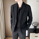 テーラードジャケット メンズ カジュアル きれいめ スリムフィット 薄手 軽量 形態...