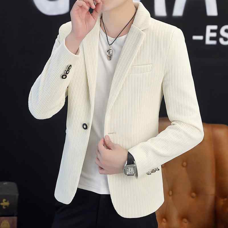 ジャケット メンズ 秋冬 厚手 防寒 コーデュロイ ブレザー カジュアル シンプル おしゃれ 男性用 シングルボタン ストレートフィット 上質 普段使い
