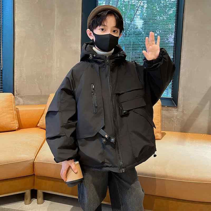 アウター 男の子 キッズ ジュニア 春秋 ウィンドブレーカー マウンテンパーカー フード付き フルジップ ミドル丈 ポリエステル カジュアル 通学 アウトドア ...