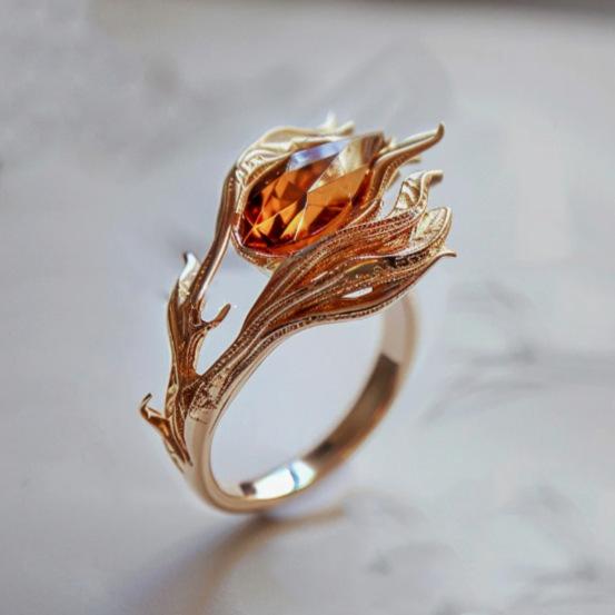 指輪 カップル ペア フェニックス 不死鳥 個性的 高見え 上品 軽奢 レトロ ヴィンテージ風 エスニック ..